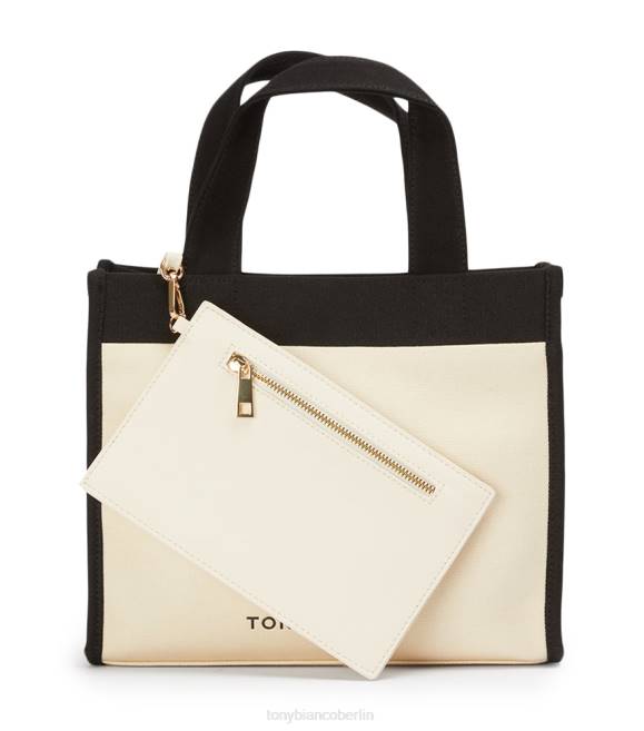 Handtaschen| de Tony Bianco Frauen Teagan-Einkaufstasche schwarz/beige 4624675